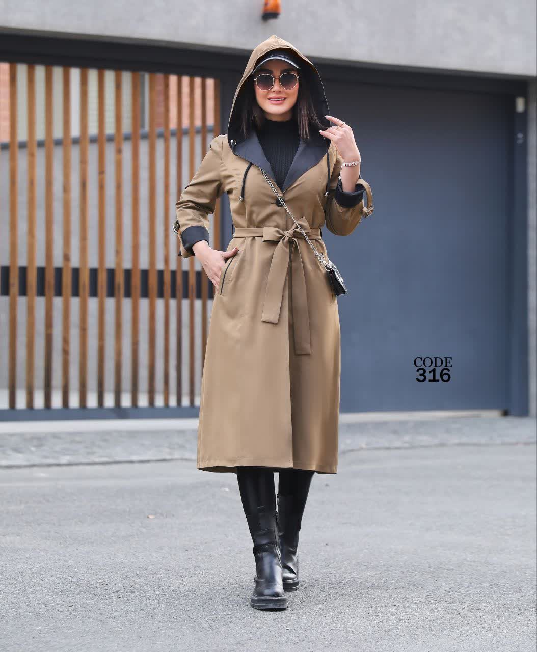 بارانی کلاهدار ترک لندکد316