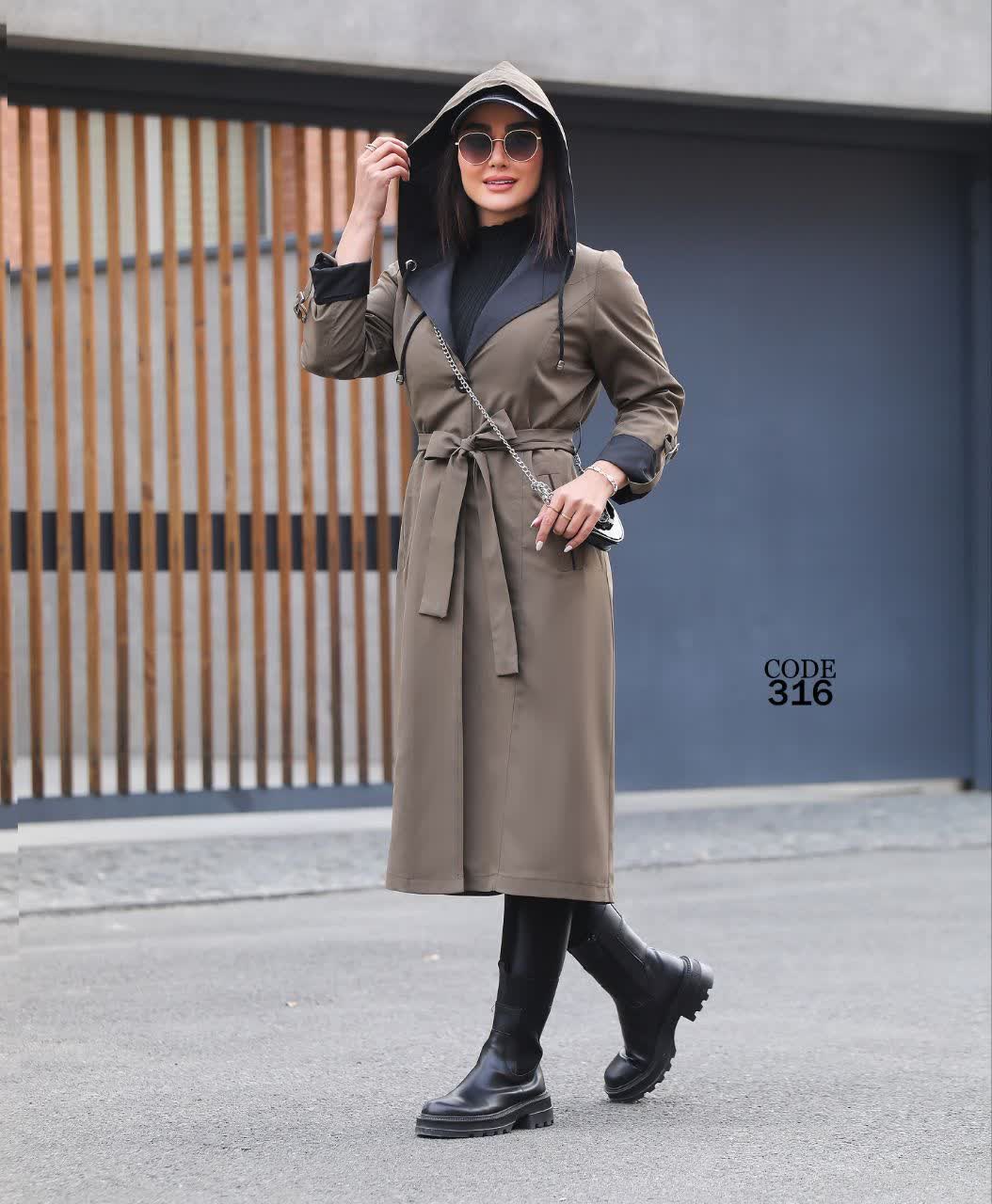 بارانی کلاهدار ترک لندکد316